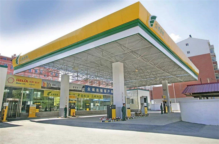 驻马店加气站钢结构网架案例7